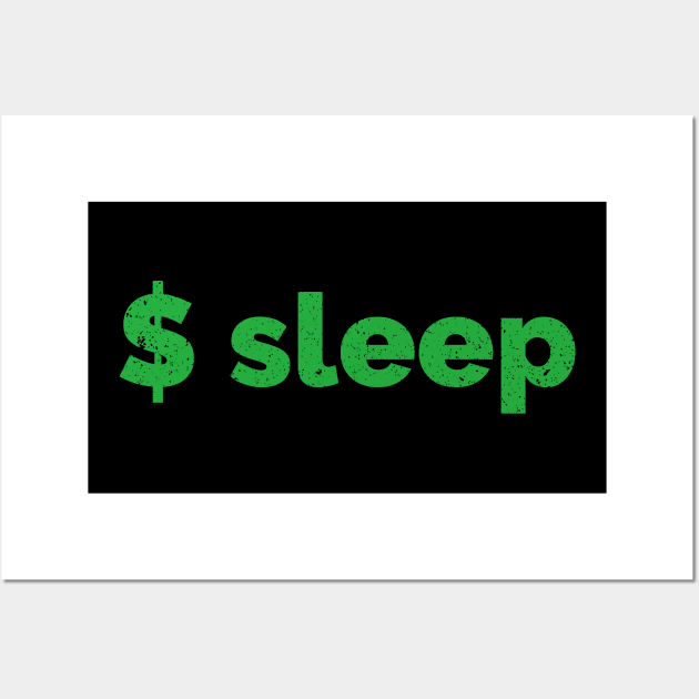 Linux Hacker 'Sleep' Command Wall Art by Cyber Club Tees